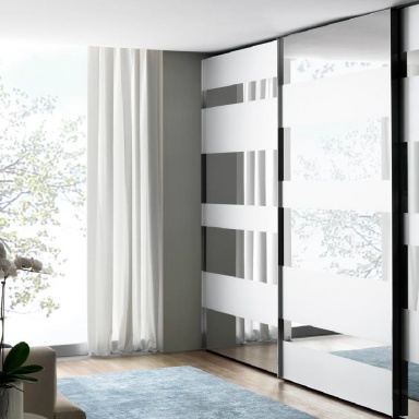 Wardrobe With Sliding Glass Doors Segmenta Misuraemme Luxury