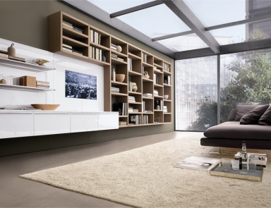 Rack made of solid poplar and MDF Crossing 01, MisuraEmme