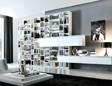 Rack made of solid poplar and MDF Crossing 02, MisuraEmme