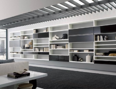 Rack made of solid poplar and MDF Crossing 03, MisuraEmme