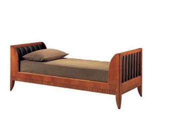 Single bed on supports of wood 900, Morelato