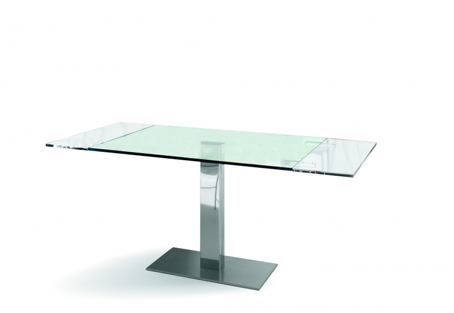 A Table For Dining Made From Steel And Beech With Glass Top Kirk Cattelan Italia Luxury Furniture Mr