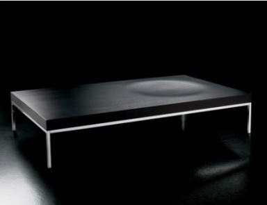 A coffee table on a frame of chrome-plated steel Botta, Miniforms