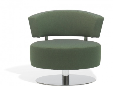 A chair on metal base upholstered Bolide, Past ...