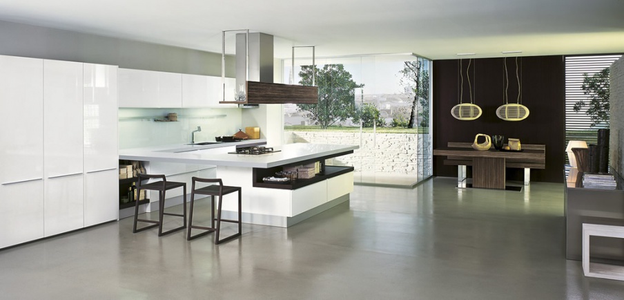 Kitchen (Suite kitchen) with island Profilo, Comprex - Luxury furniture MR