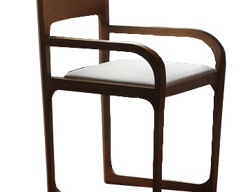Chair, Slim Chair, Rattan Wood