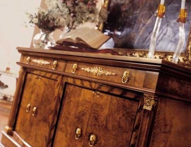 High chest of drawers, Biedermeier Como - Minotti Luigi & Benigno
