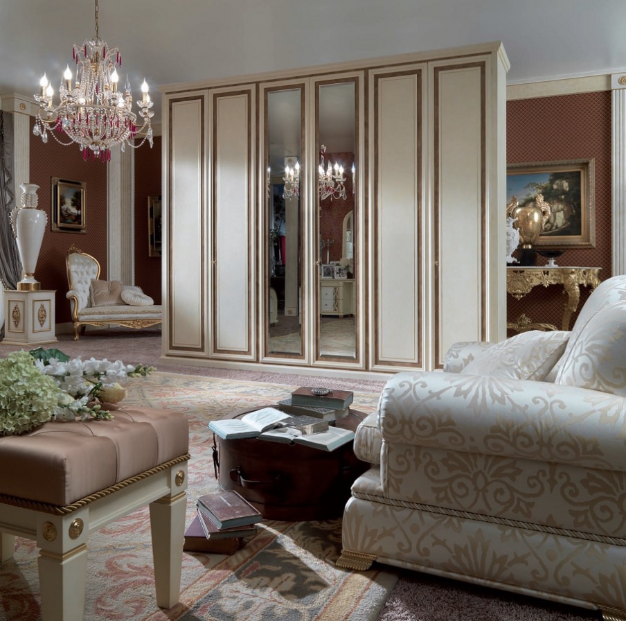 Camera da letto Shabby Chic con decori - Art Prestige – Luxury Furniture