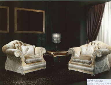 Armchair with rolled armrests, Ceppi