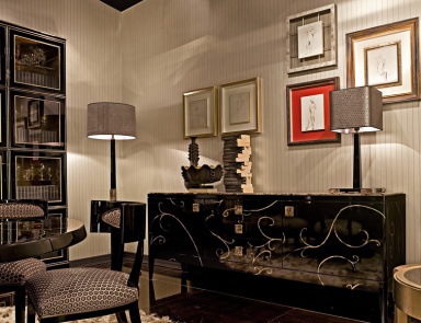 A snack bar wood Luxury Cubica, Minotti Collezioni