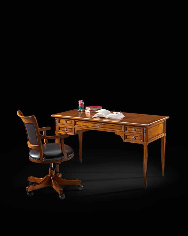 Desk In Classic Design Made From Solid Cherry Prestige Luxury