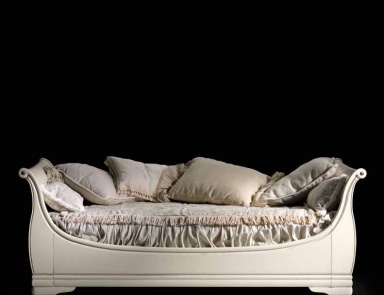 Bed with extra bed white, Prestige