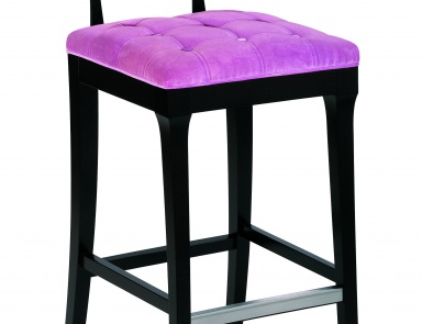 Bar stool with upholstered seat Luxury, Prototipo
