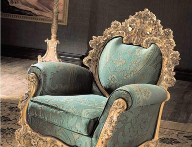 Armchair with shaped back, Silik