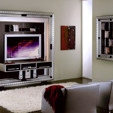 The panel under the TV and The Frame Home Cinema