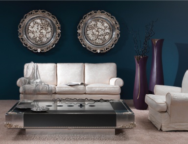 Living room set - coffee table, mirror, Vismara