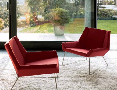 Chair with metal legs, Fold - Swan