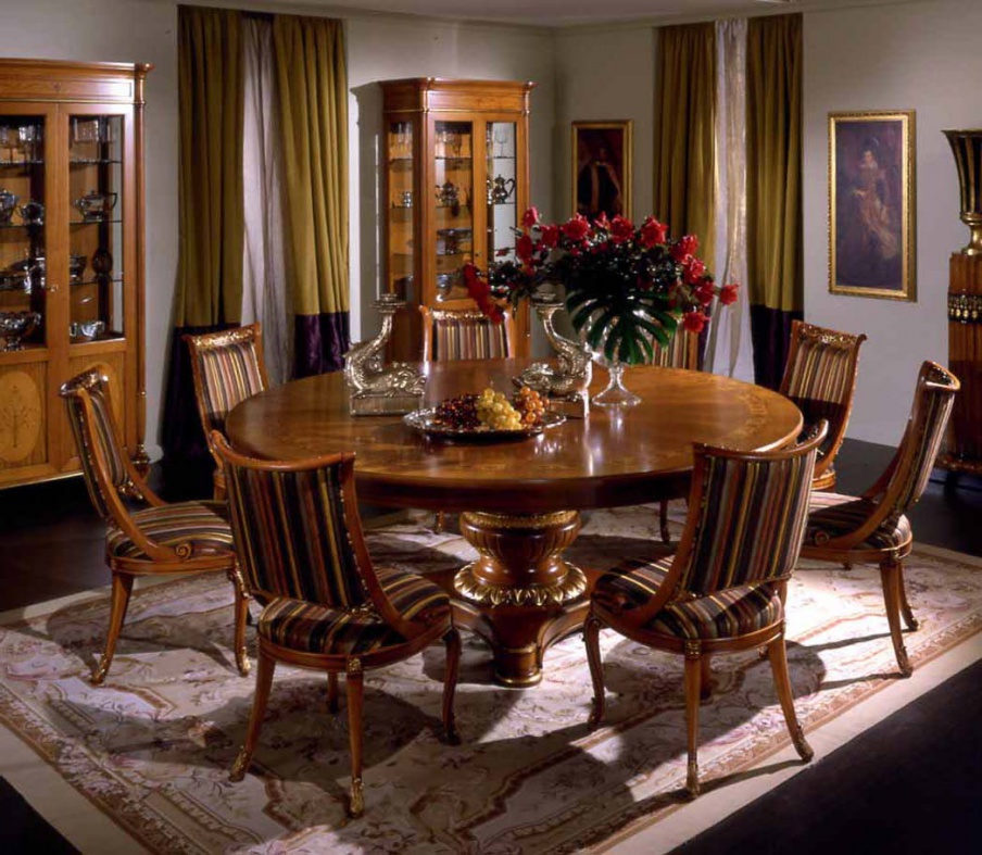 Set for dining room, dining table and chairs Busnelli Adamo - Luxury ...