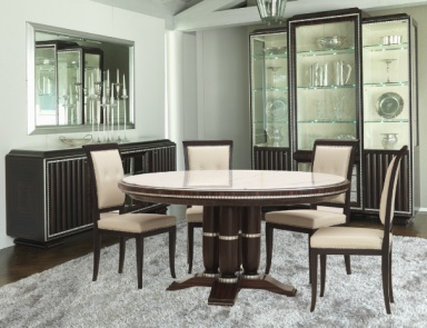 Set for the dining room, table, chairs, Cantaluppi