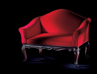 The double chair in velvet Casali