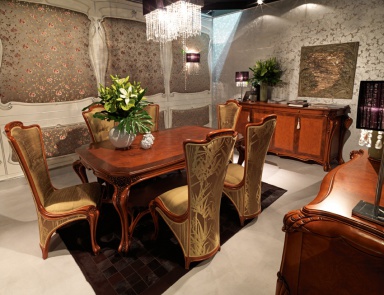 For Frack dining room set, table, chair, C. L. Italia