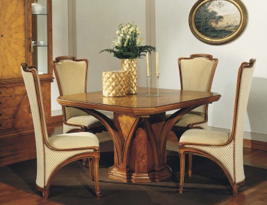 For Frack dining room set, table, chair, C. L. Italia