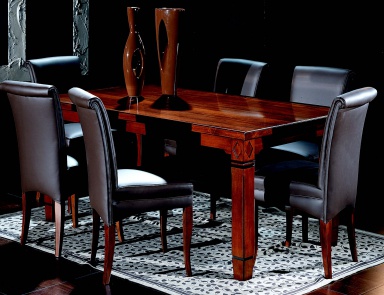 Set for the dining room, table, chair, Guerra Vanni