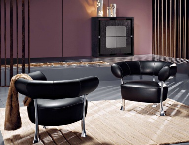 Semi-circular armchair, Juno - Gamma Aredamenti