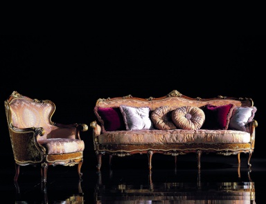 Sofa set in classic style, Rampoldi