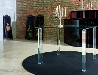 Dining table, Glass&Glass