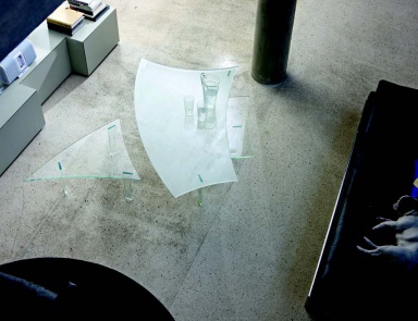Coffee table, Glass&Glass
