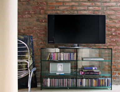 Bedside table for TV, Glass&Glass