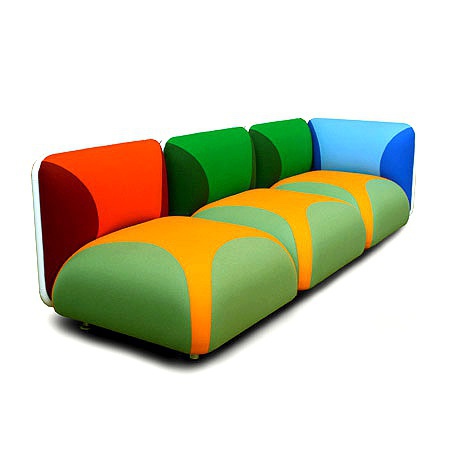 The Domino sofa Rossi di Albizzate