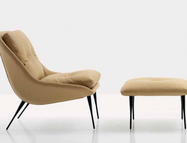 Armchair with Ottoman leg, Nube