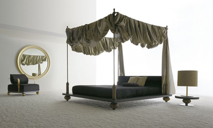 Bed with upholstered headboard Marrakech from the Italian manufacturer Ego