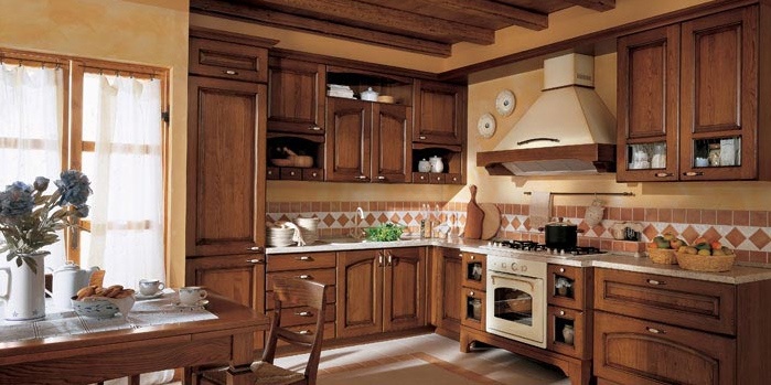 Kitchen (kitchen set) Arrital Cucine, 'epoca CHESTNUT - Luxury furniture MR