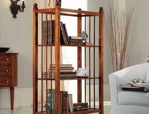 Bookcase with glass shelf, Tosato