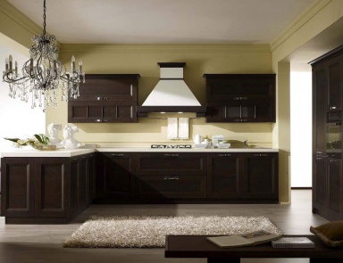 Set for the kitchen with hinged elements, Stosa