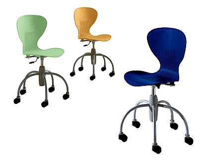 Chair on a swivel base, Zip Berloni