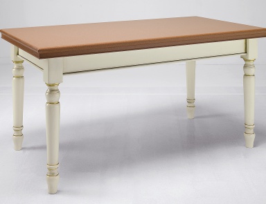 Dining table with rectangular top, Torchetti