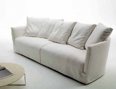 Two seater sofa with a hidden frame, Desiree