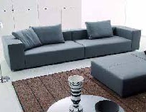 Two seater sofa with a hidden frame, Desiree