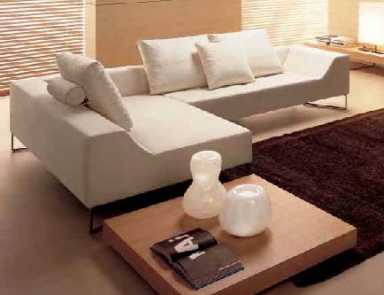 Corner sofa with metal legs, Desiree