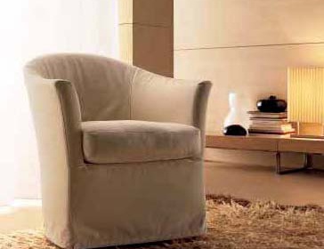 A chair with a semicircular back, Desiree