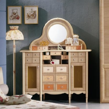 Dressing table made of MDF and tamburino Manhattan 13, Forni Mobili