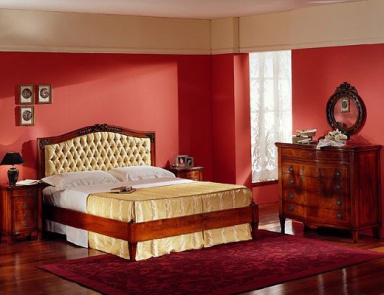 Set for bedroom made of wood, Ceppi