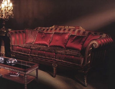 Sofa with rolled armrests, Ceppi