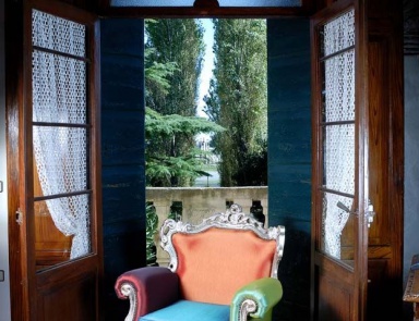 Armchair with shaped back, Domus Mobili