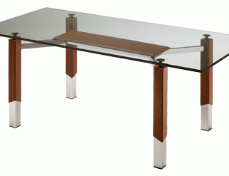 The table is rectangular, Art Leather
