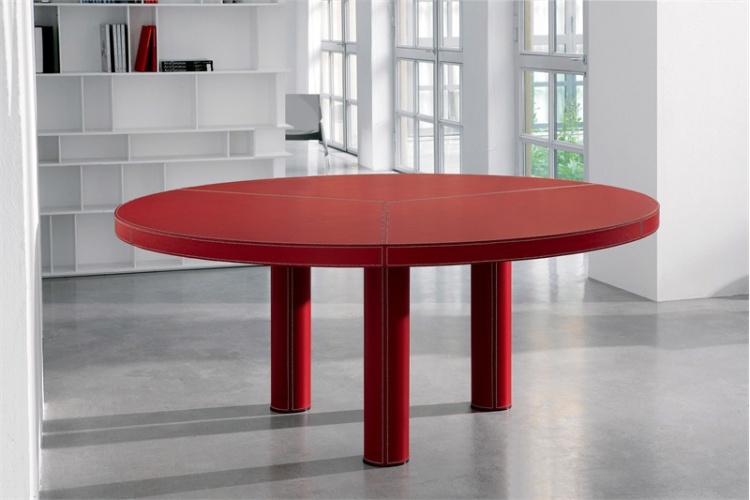 Dining table leather-covered King, Cattelan Italia